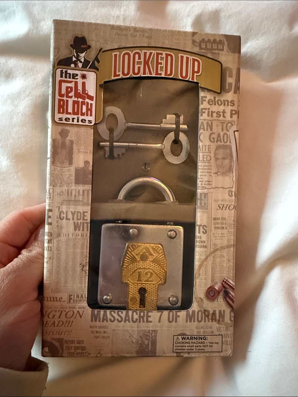 "Locked Up" Kids Puzzle Lock Set - Gold & Silver